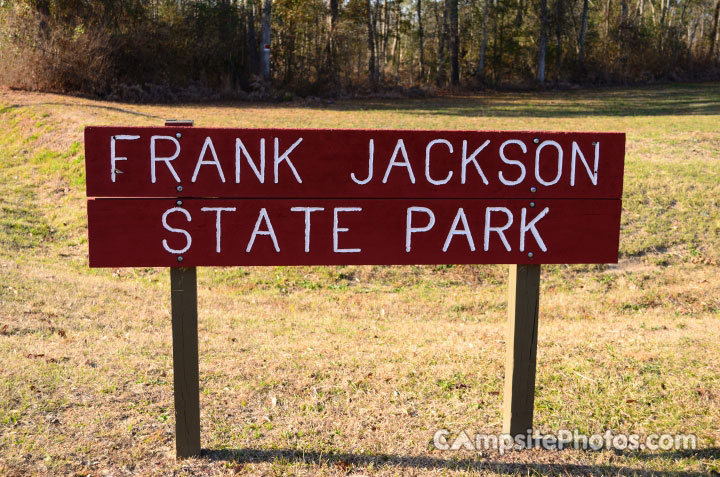 Frank Jackson State Park Sign