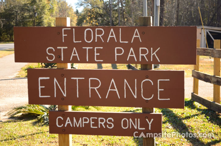 Florala State Park Sign