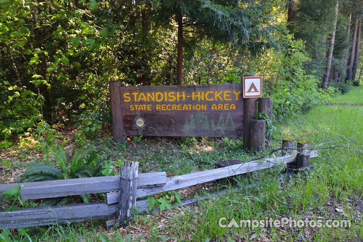 Standish-Hickey State Park Sign