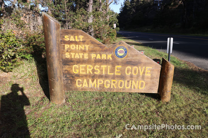 Salt Point State Park Gerstle Cove Campground Sign