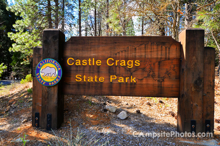 Castle Crags State Park Sign