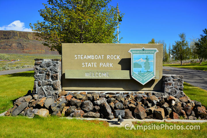 Steamboat Rock State Park Sign