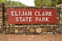 Elijah Clark State Park Sign