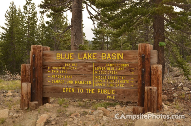 Blue Lake Basin Sign