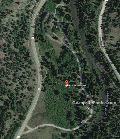 Park Creek Campground Aerial View