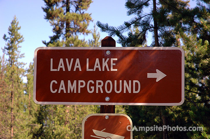 Lava Lake Sign