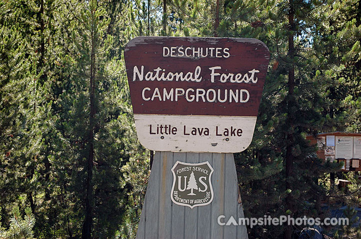 Little Lava Lake Sign