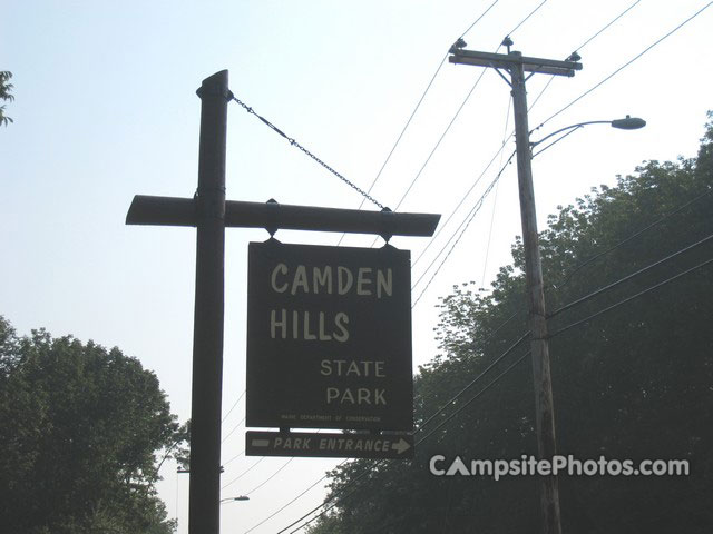 Camden Hills Sign