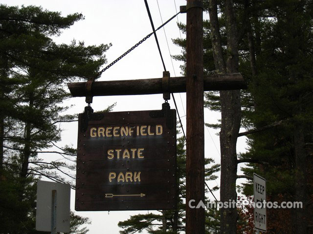Greenfield State Park Sign