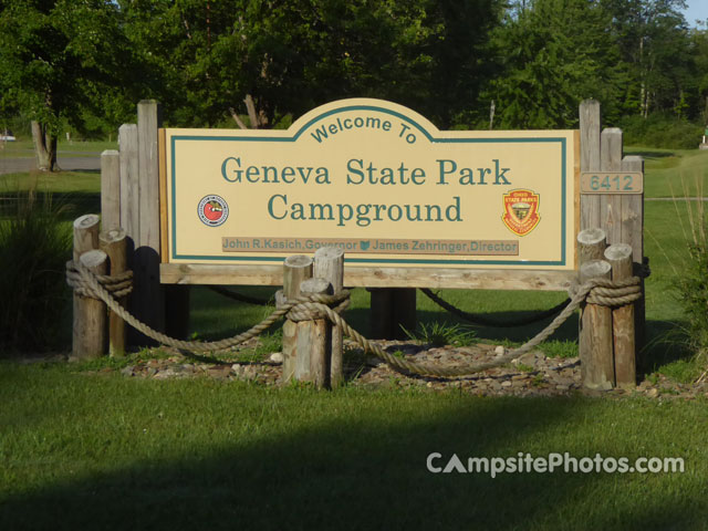 Geneva State Park Sign