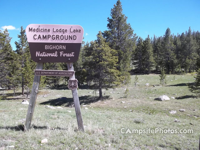 Medicine Lodge Lake Sign