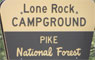Lone Rock Sign