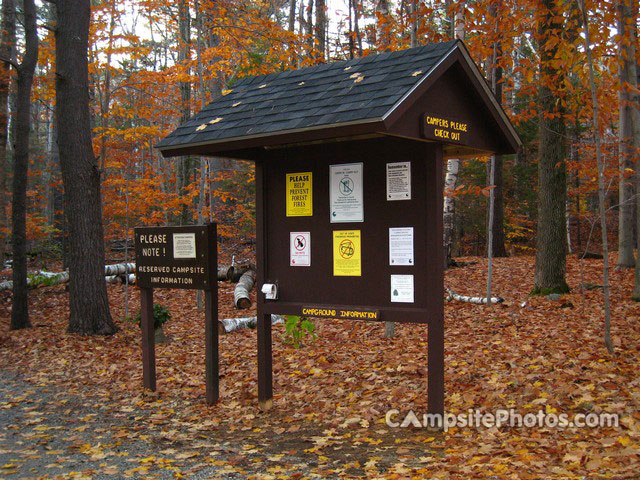 Monadnock State Park signage