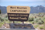Ward Mountain Campground Sign