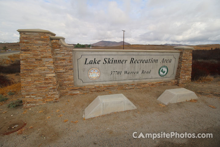 Lake Skinner Sign
