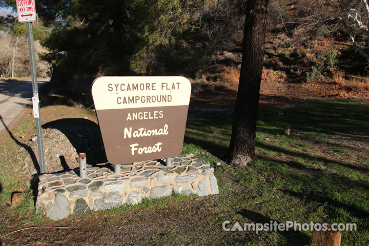 Sycamore Flat Sign