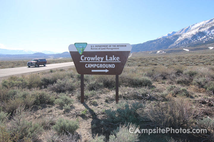 Crowley Lake Sign
