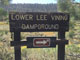 Lower Lee Vining Sign