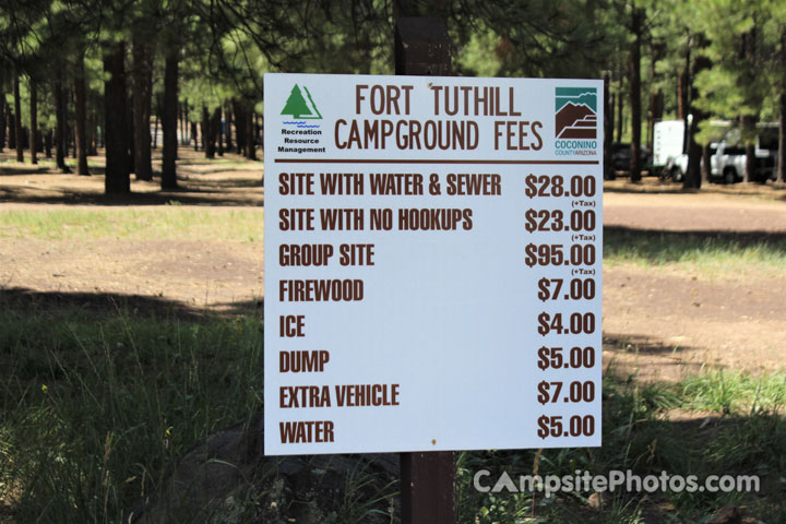 Fort Tuthill Campground Sign