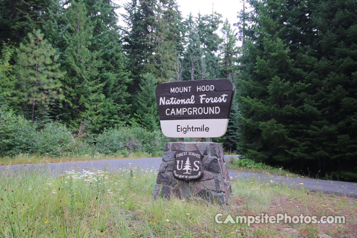 Eightmile Campground Sign
