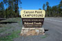Canyon Point Sign