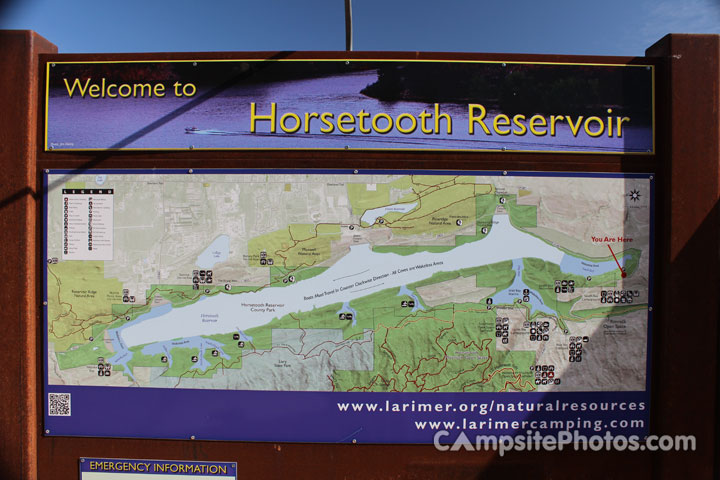 Horsetooth Reservoir Map
