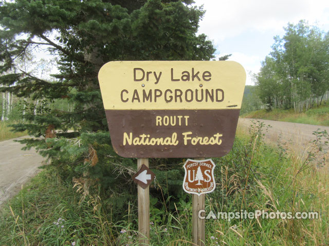 Dry Lake Campground Sign