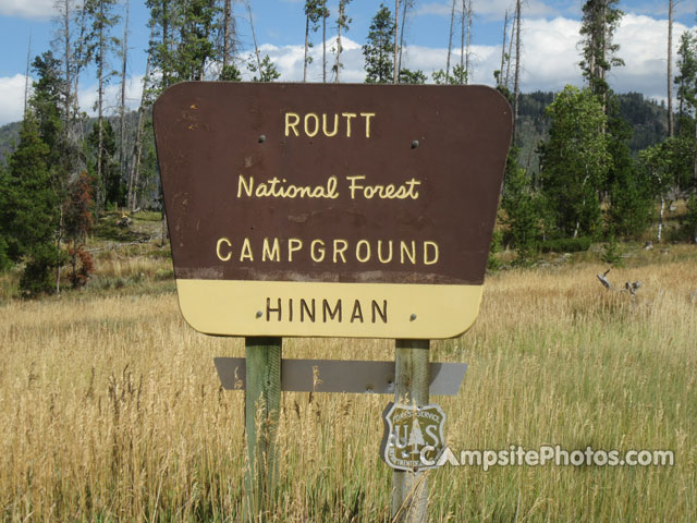 Hinman Park Campground Sign