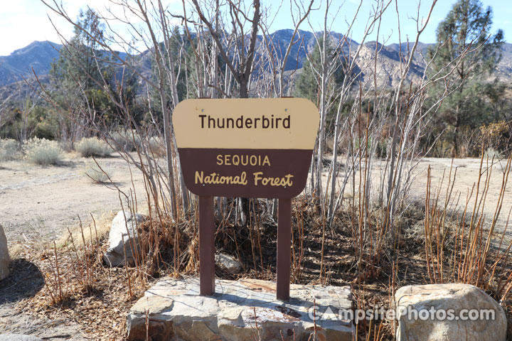 Thunderbird Group Campground Sign