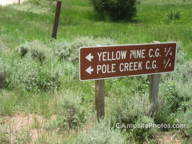 Yellow Pine Campground Sign