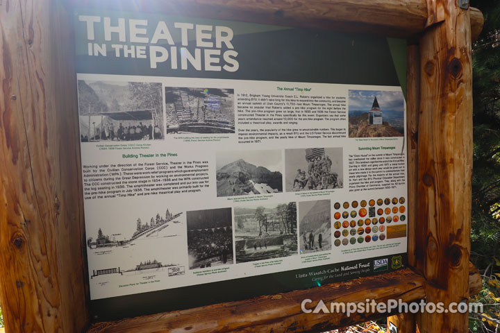 Theater In The Pines Info Sign