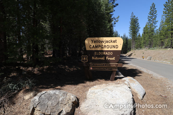 Yellowjacket Campground Sign