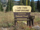 Lake Irwin Campground Sign