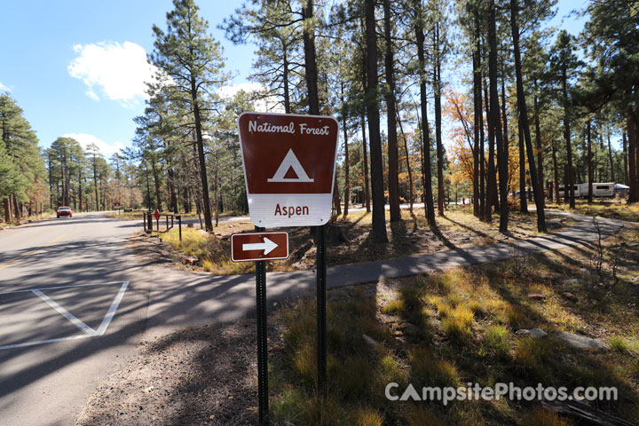 Aspen Campground Sign