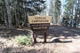 Cutthroat Campground Sign