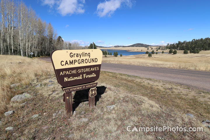Grayling Campground Sign