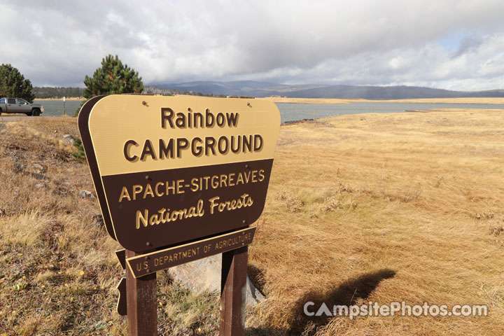Rainbow Campground Sign