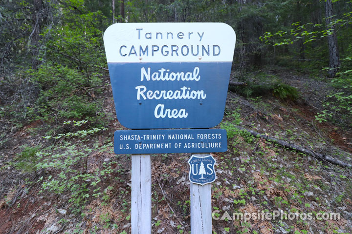 Tannery Campground Sign
