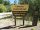 Calamity Campground Sign