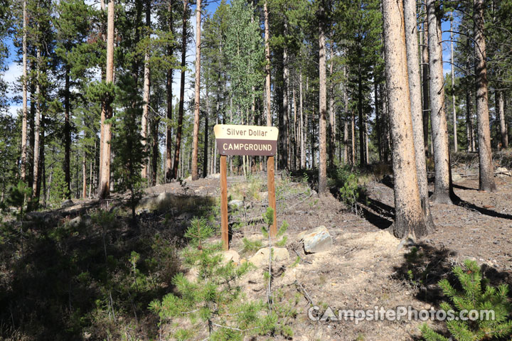 Silver Dollar Campground Sign