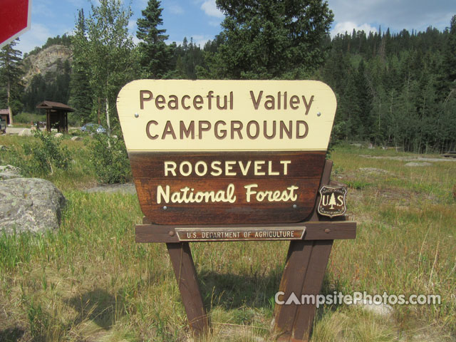 Peaceful Valley Campground Sign