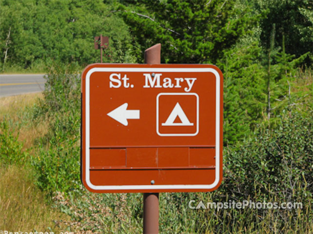 St. Mary Campground Sign