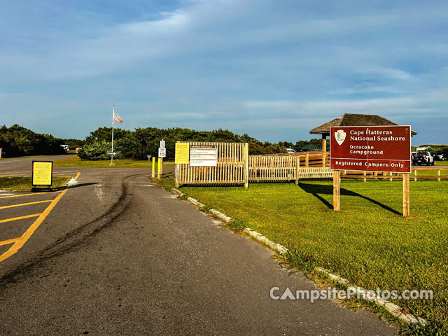 Ocracoke Campground Entrance Sign