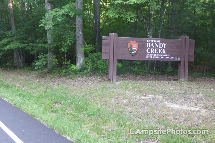 Bandy Creek Campground Sign