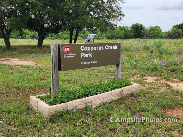Copperas Creek Campgrond Sign