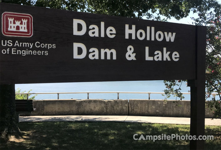 Dale Hollow Damsite Sign
