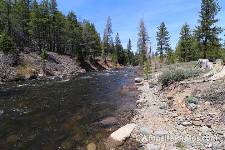 Upper Little Truckee Campground River View