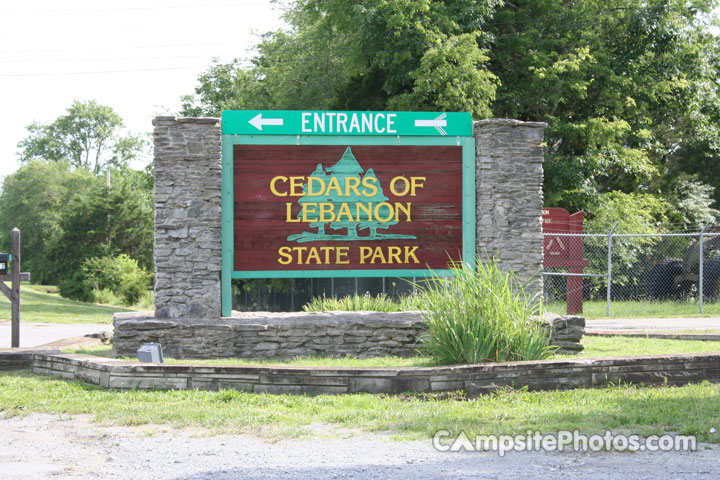 Cedars of Lebanon Campground Sign