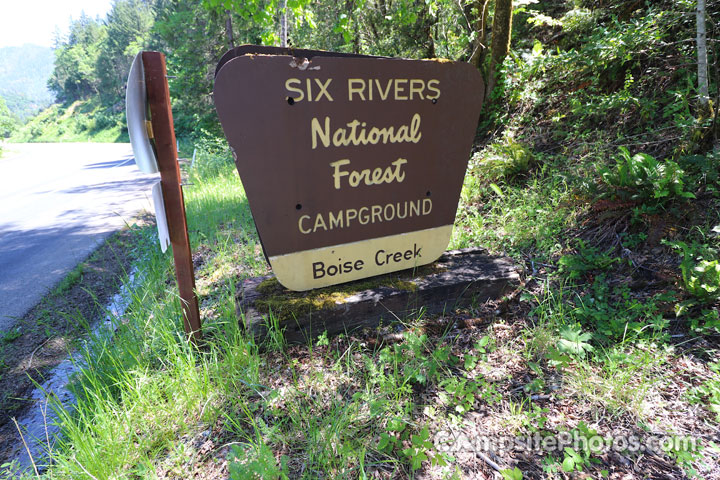 Boise Creek Campground Sign