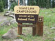Island Lake Campground Sign